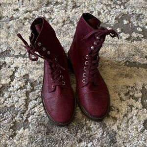 Paige Suede Marlin Combat Boots Sz 7